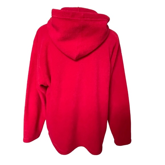 Vintage Disney Mickey Unlimited Red Fleece Hoodie Size M Mickey Mouse Cozy - Picture 4 of 7
